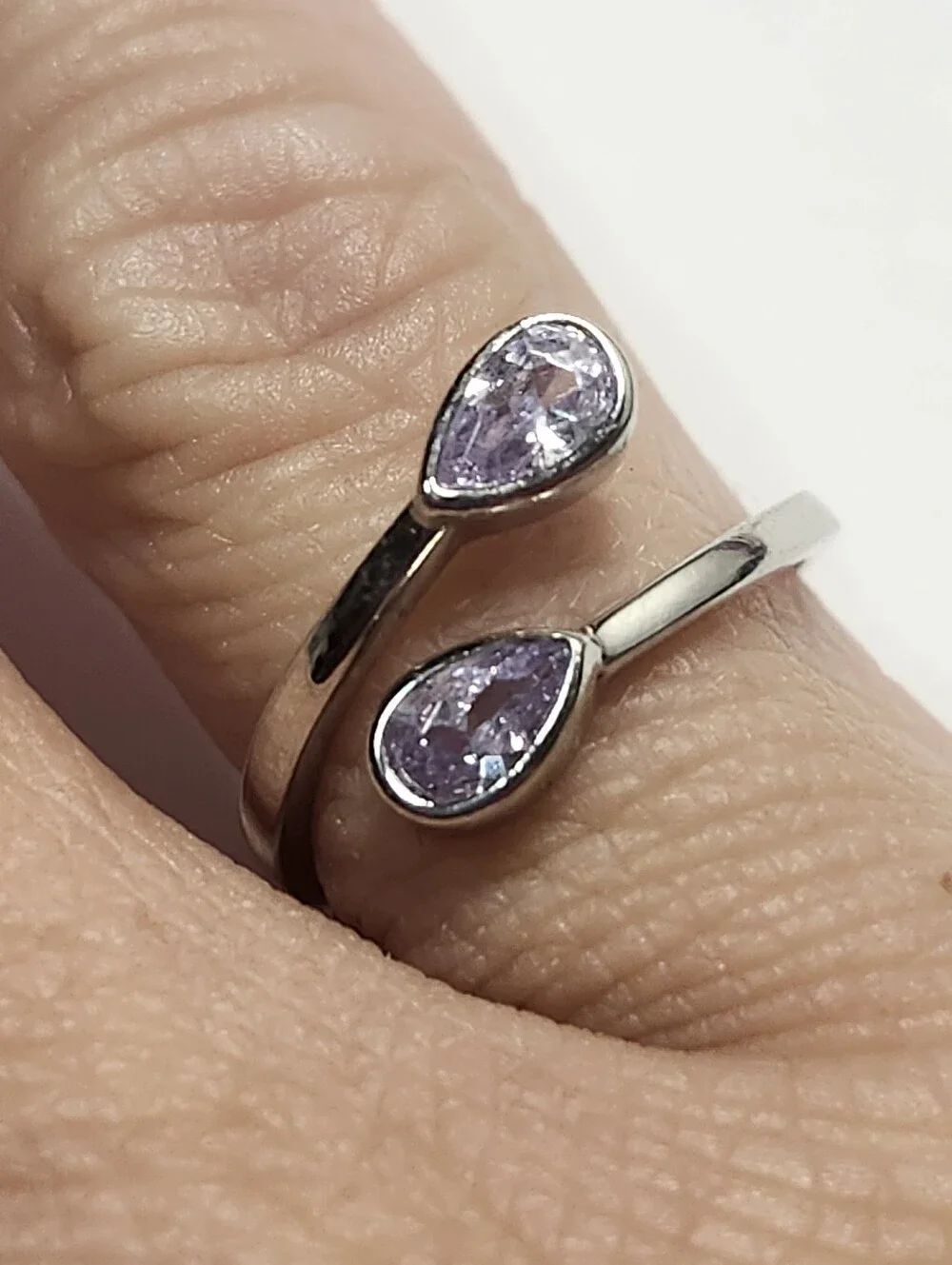 Sterling Silver Ring Size 5.5 Adjustable